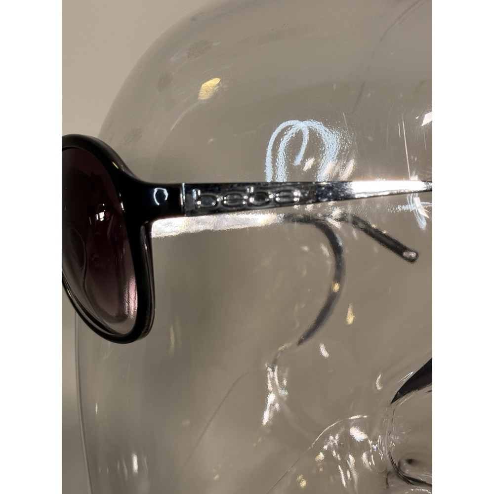 Vintage BEBE Aviator Sunglasses Womens Black Y2K Gradient Lens‎ - Picture 6 of 9